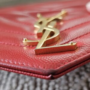 Saint Laurent YSL Cassandre Red Wallet - Image 17