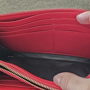 Saint Laurent YSL Cassandre Red Wallet - Image 19