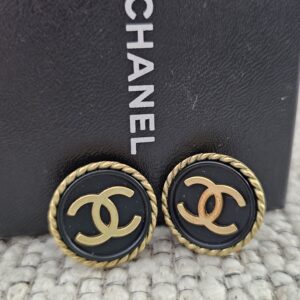 Chanel CC Vintage Clip On Earrings