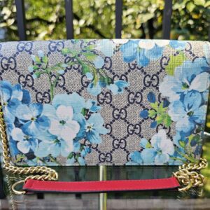 Gucci Blooms Blue Wallet On Chain