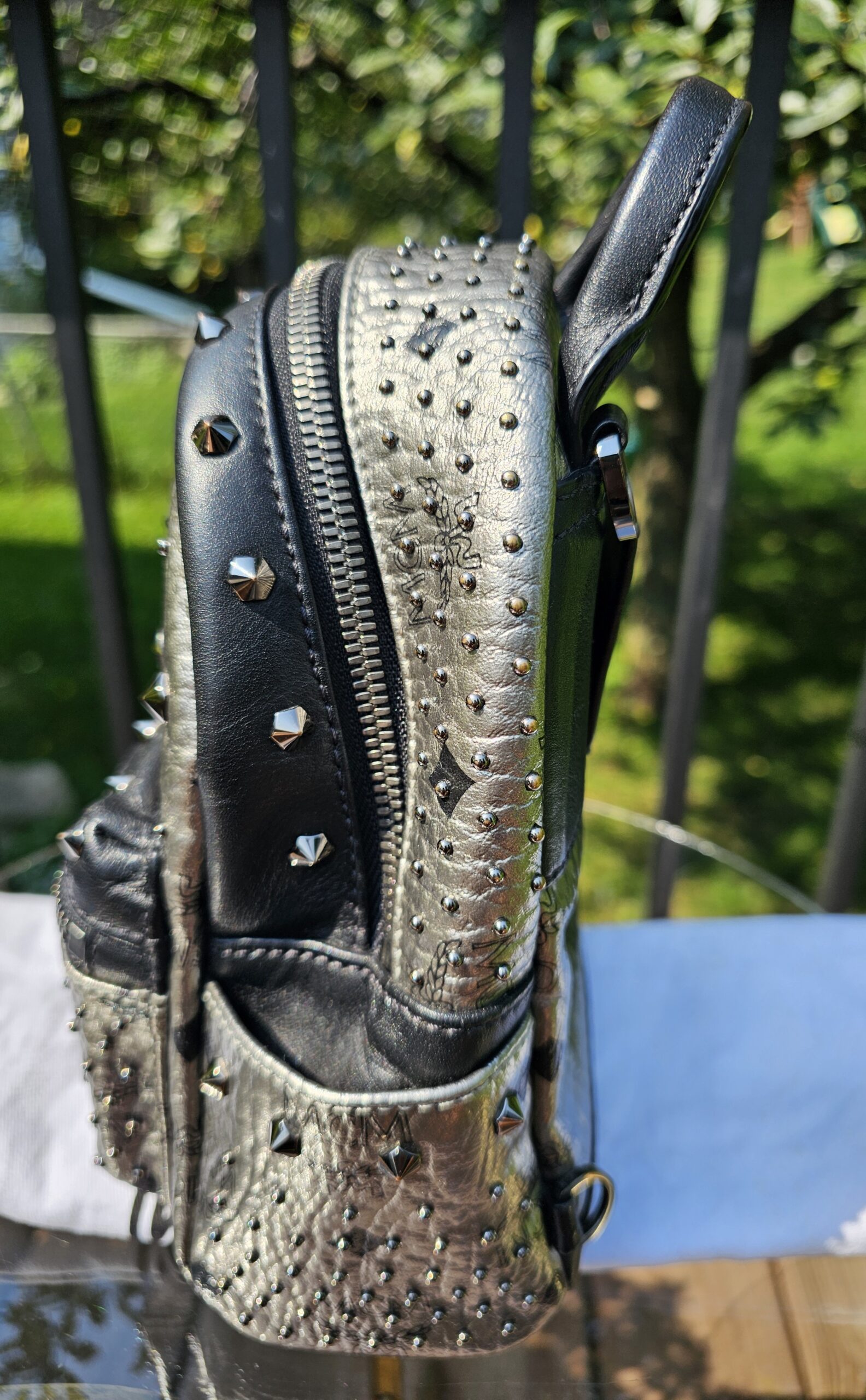 MCM Mini Backpack Metallic - Image 5