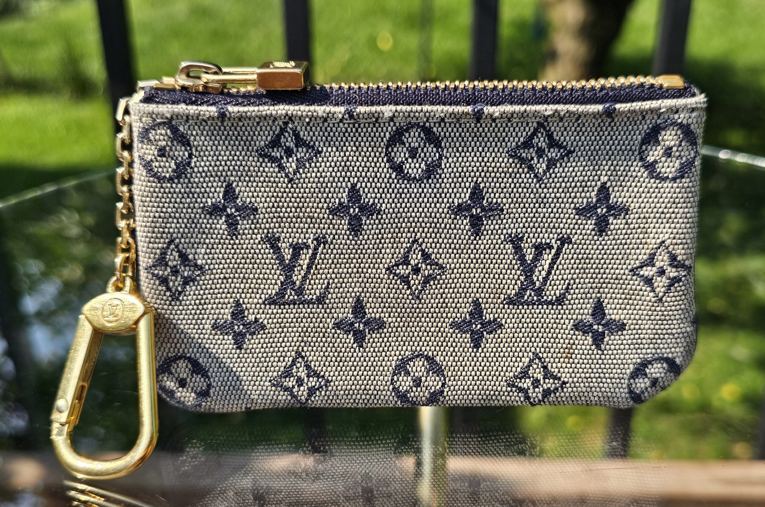 Louis Vuitton Min Lin Key Pouch Navy