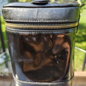 Vintage Chanel Patent Leather Vanity Case Black - Image 5