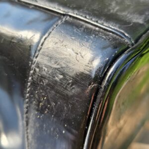 Vintage Chanel Patent Leather Vanity Case Black - Image 11