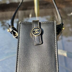 Chanel Vintage Black Phone Holder