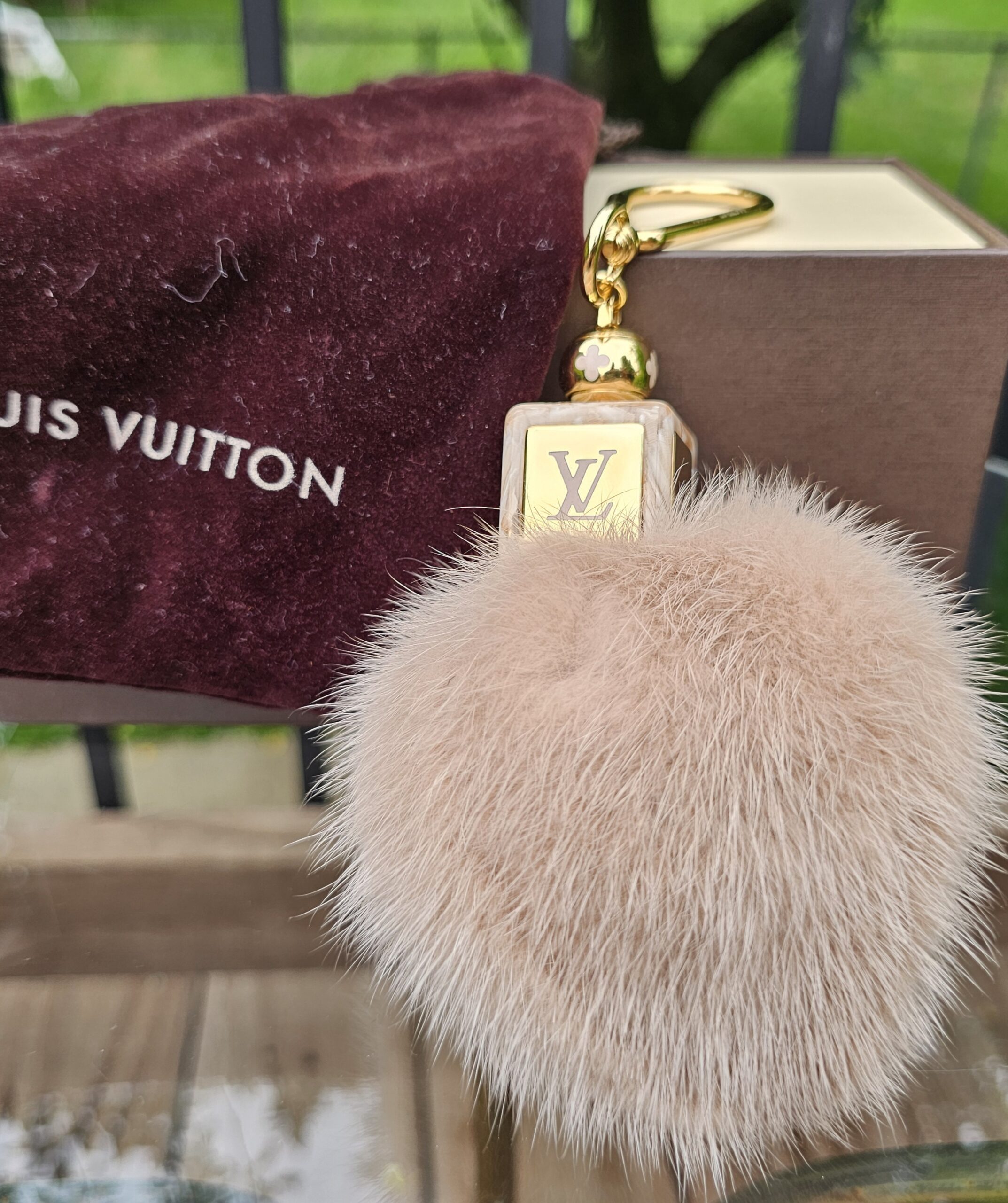Louis Vuitton Mink Fur Fluffy Charm