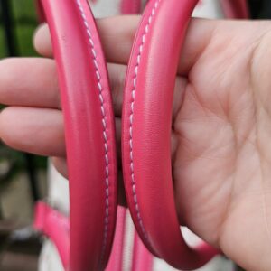 Mcm Visetos Boston Bag Hot Pink - Image 5