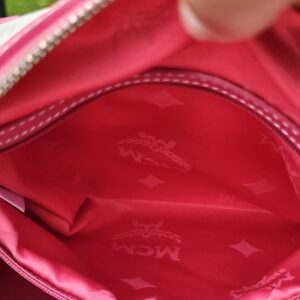 Mcm Visetos Boston Bag Hot Pink - Image 24