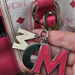 Mcm Visetos Boston Bag Hot Pink - Image 28