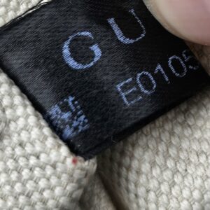 Gucci fabric label inside the Guccissima Large Heart Bit tote