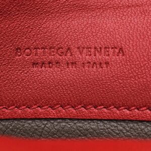 Bottega Veneta made in Italy embossed inside the Intrecciato continental wallet