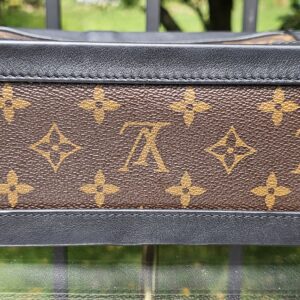 Base of the Louis Vuitton Monogram Solar Ray Soft Trunk with black corner protectors