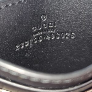 Gucci made in Italy stamp embossed inside the GG Supreme Essence card holder