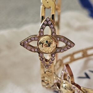 Louis Vuitton Crystal Flower Power Hoop Earrings - Image 5