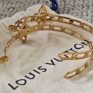 Louis Vuitton Crystal Flower Power Hoop Earrings - Image 6