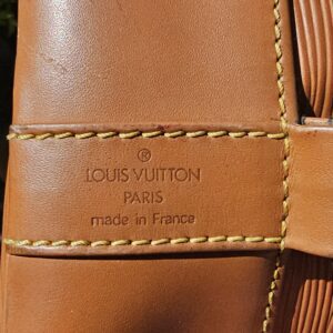 Louis Vuitton Paris made in France heat stamp on the Epi Randonnee PM