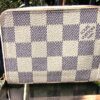 Louis Vuitton Zippy Coin Purse in Damier Azur coated canvas with gold-tone zip
