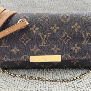 Louis Vuitton Favorite PM in Monogram canvas with the gold chain and vachetta strap