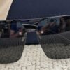 Louis Vuitton Z0527U shield sunglasses in black with dark tinted lenses