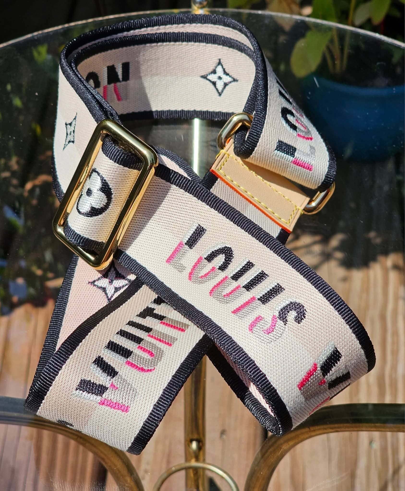 Louis Vuitton Speedy Bandoulière 20 Adjustable Jacquard Shoulder Strap – Black/Pink