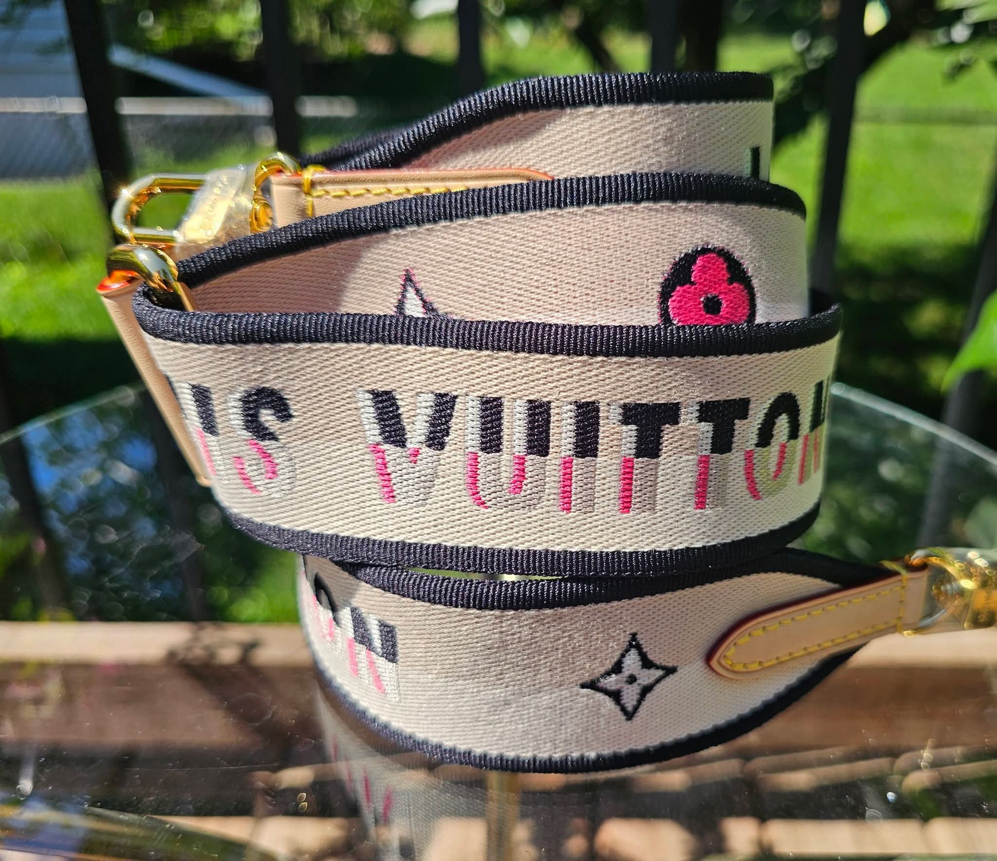 Louis Vuitton Speedy Bandoulière 20 Adjustable Jacquard Shoulder Strap – Black/Pink - Image 5