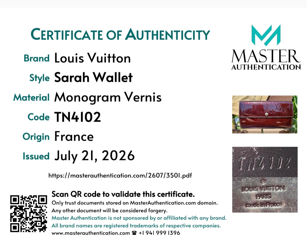 Louis Vuitton Vernis Leather Amarante - Image 21
