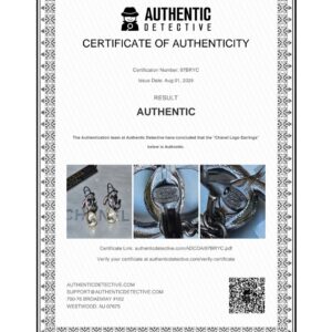Chanel Crystal CC Baroque Pearl Swing Earrings | Gunmetal Ruthenium Finish | 2017 Collection | A17B - Image 13