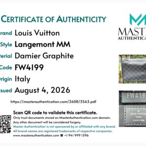 Louis Vuitton Graphite Cube Langemont MM - Image 14