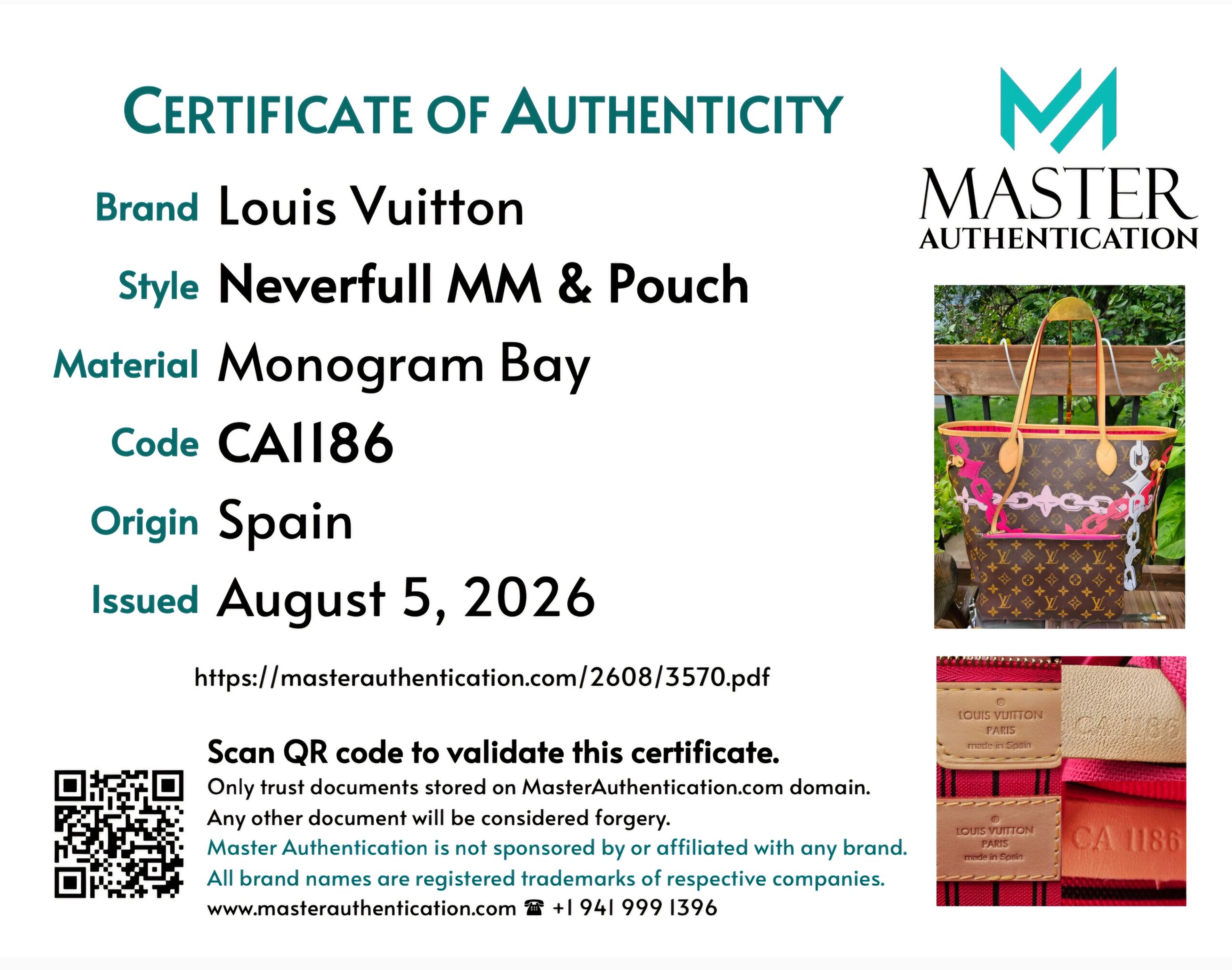 Louis Vuitton Monogram Bay Chain Set Neverfull MM with Matching Pochette - Image 35