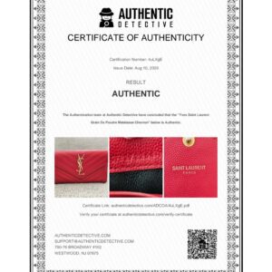 Saint Laurent YSL Cassandre Red Wallet - Image 22