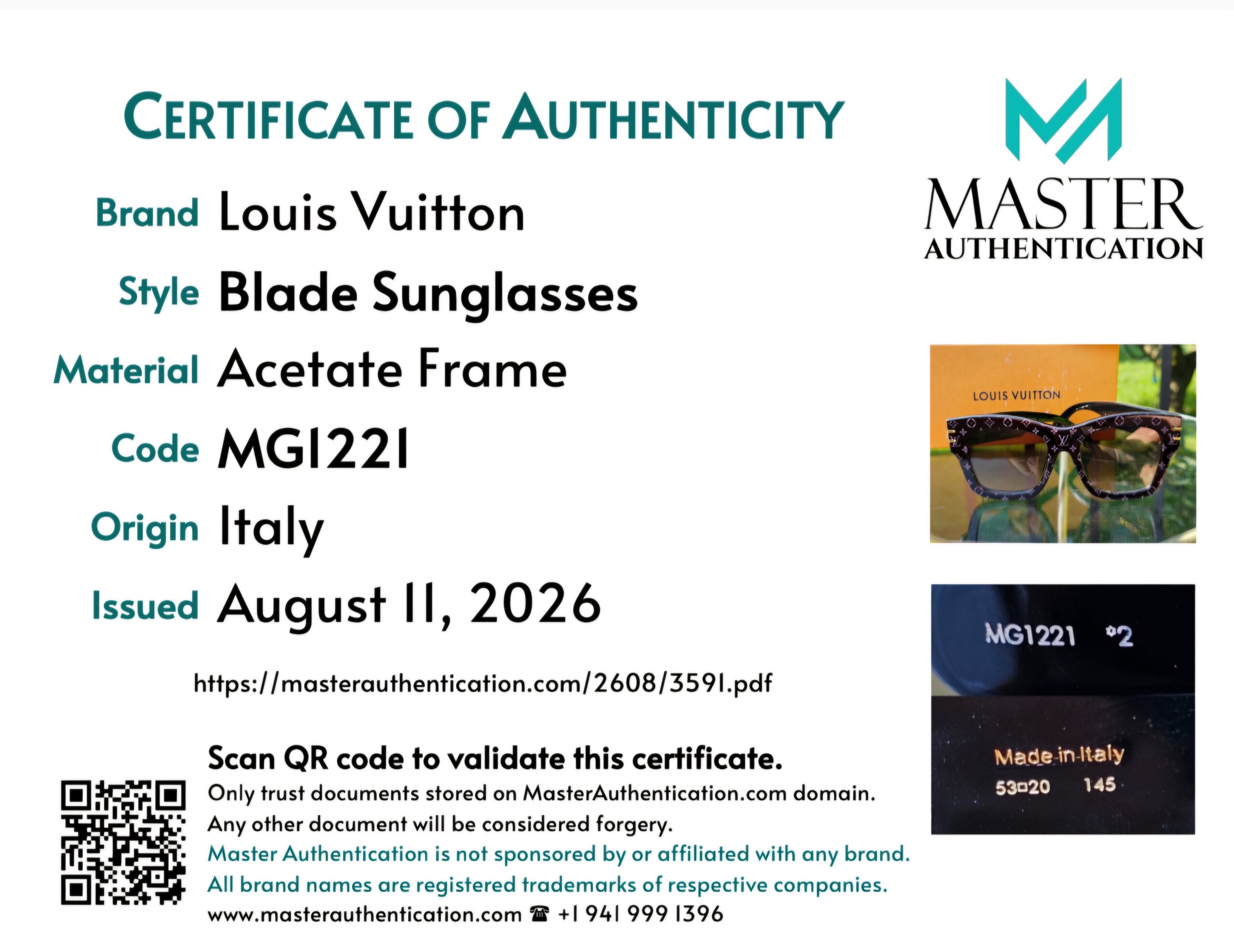 Louis Vuitton Monogram Blade Sunglasses - Image 17