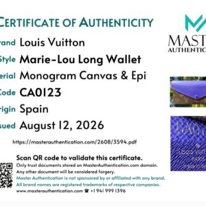 Louis Vuitton Marie Lou Long Wallet in Epi Figue - Image 19