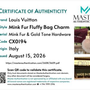 Louis Vuitton Mink Fur Fluffy Charm - Image 11