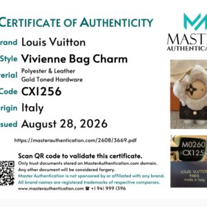 Louis Vuitton Vivienne Bag Charm - Image 13
