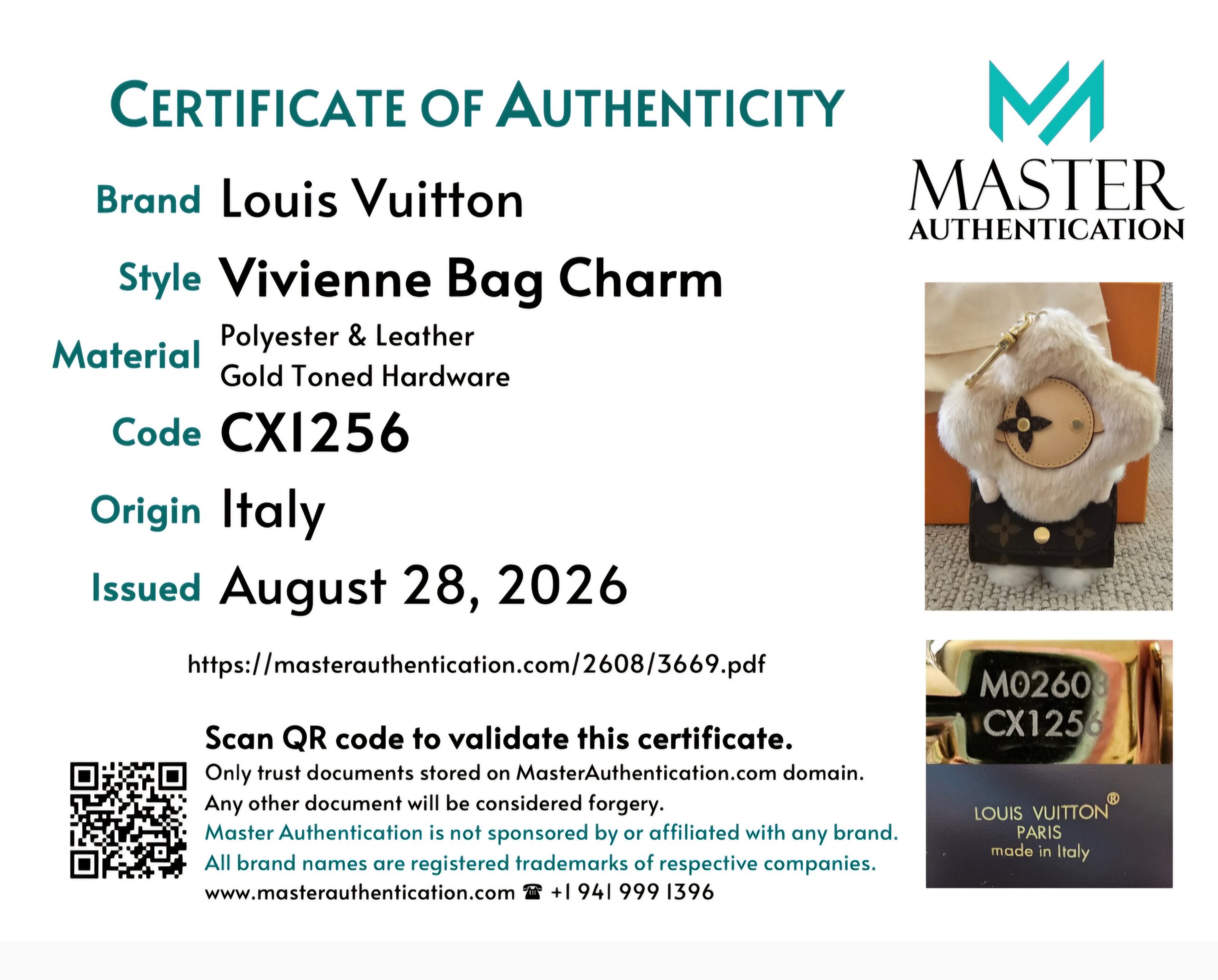 Louis Vuitton Vivienne Bag Charm - Image 13