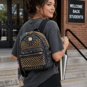 MCM Monogram Backpack Black Visetos Leather Trim | Authentic Designer Backpack - Image 23