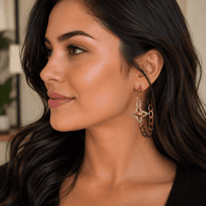 Louis Vuitton Crystal Flower Power Hoop Earrings - Image 9