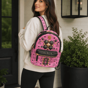 Authentic MCM Visetos Studded Backpack - Image 20