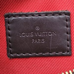 Louis Vuitton Paris leather heat stamp inside the South Bank Besace