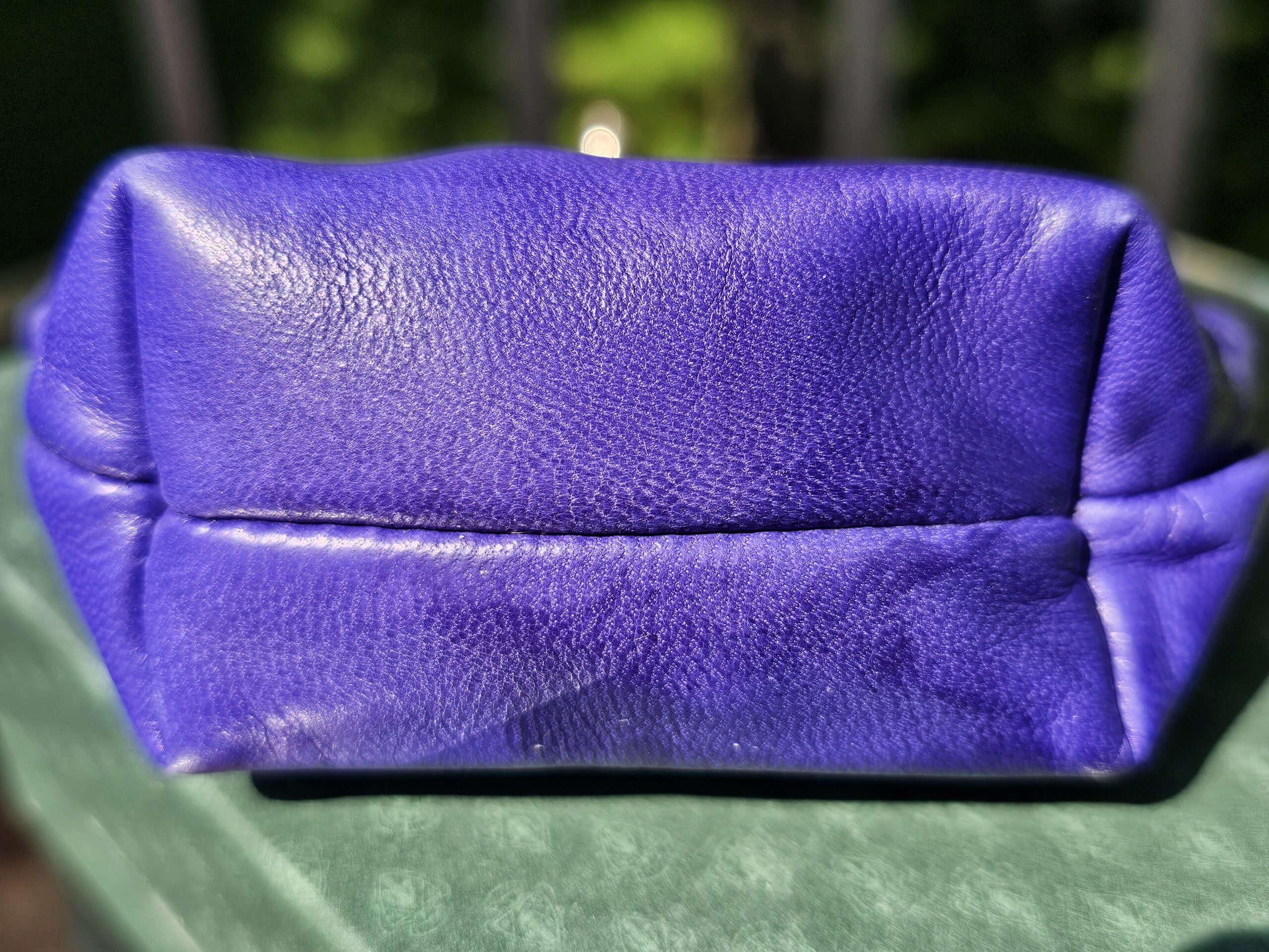 Vintage Gucci Coin Purse Purple - Image 4