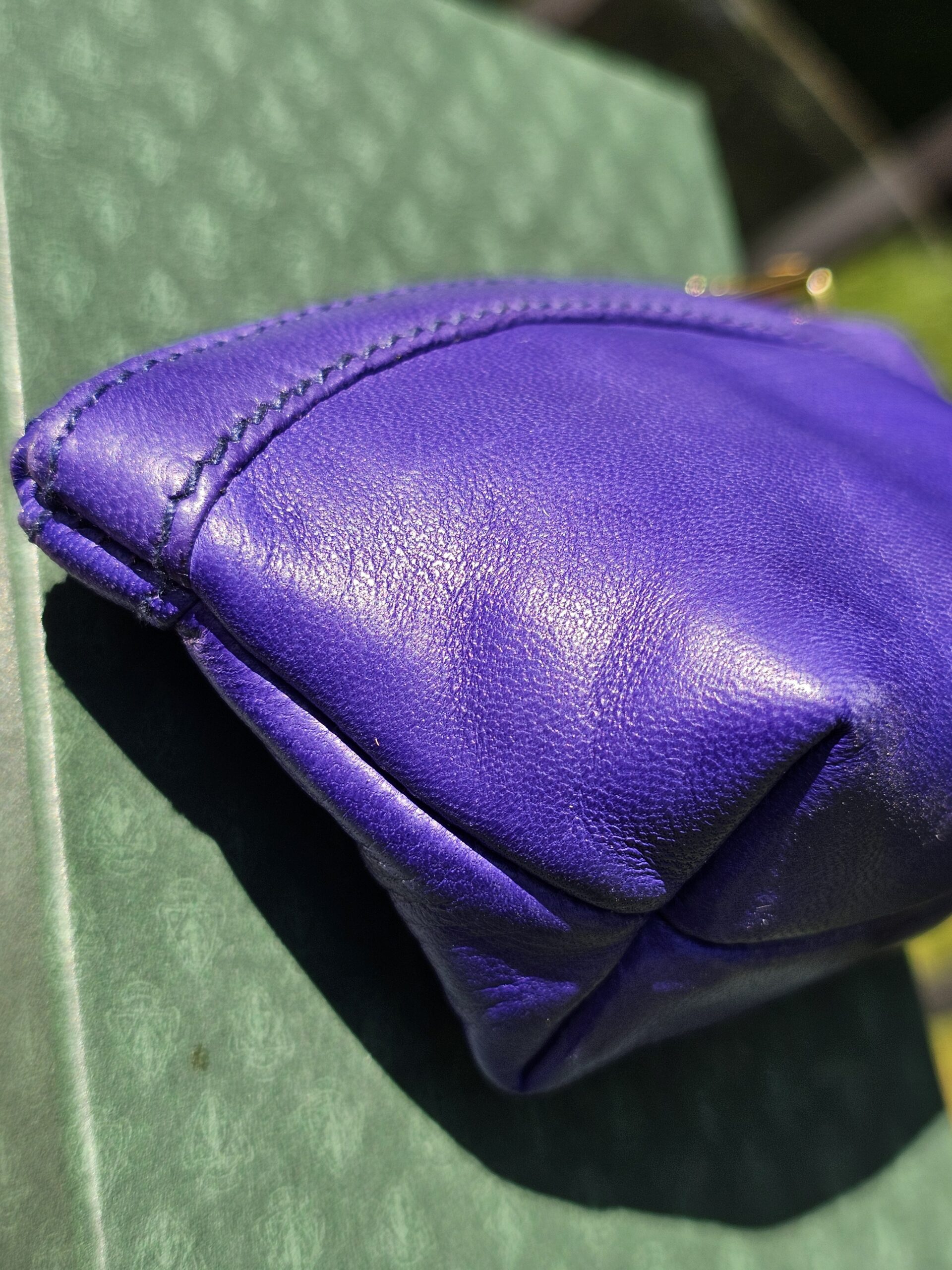 Vintage Gucci Coin Purse Purple - Image 6