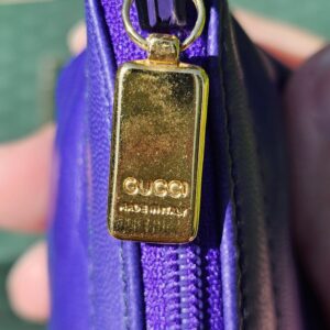 Vintage Gucci Coin Purse Purple - Image 7