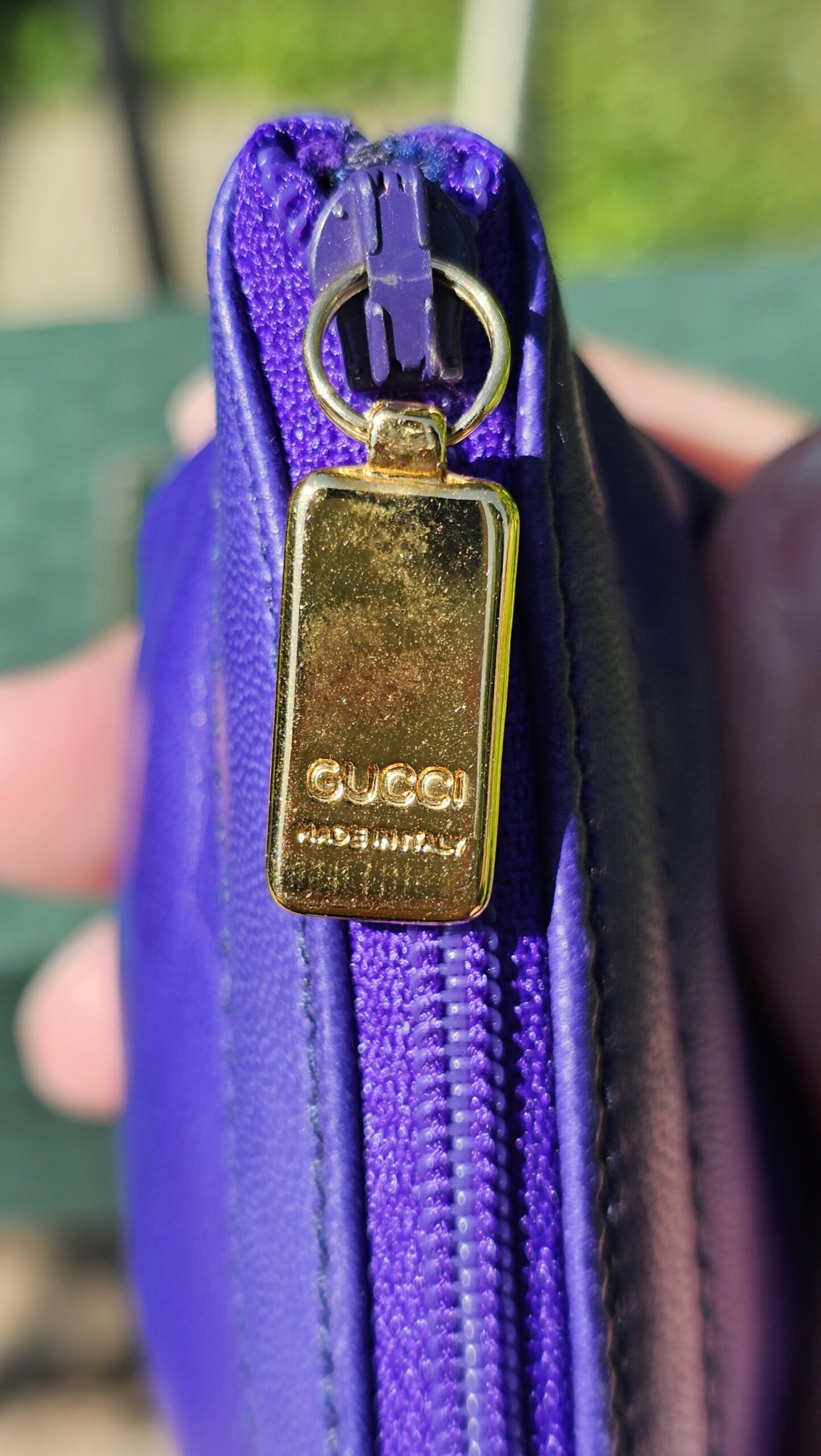 Vintage Gucci Coin Purse Purple - Image 7