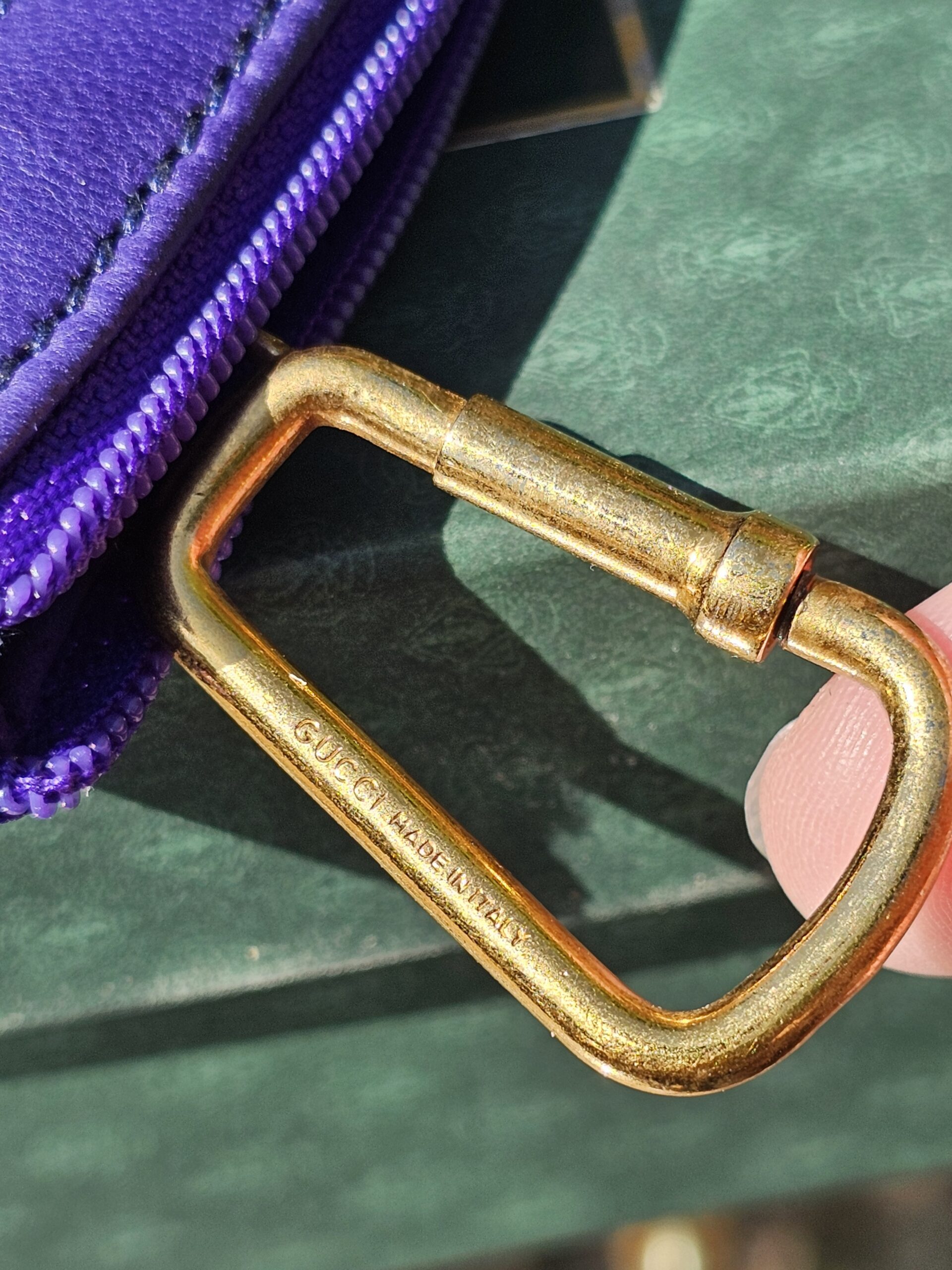 Vintage Gucci Coin Purse Purple - Image 12
