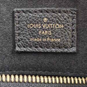LOUIS VUITTON PARIS made in France heat stamp inside the black Empreinte Speedy Bandouliere 25