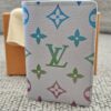 Louis Vuitton Monogram Iridescent Gradient Pocket Organizer Gray - front view with the colorful gradient Monogram print