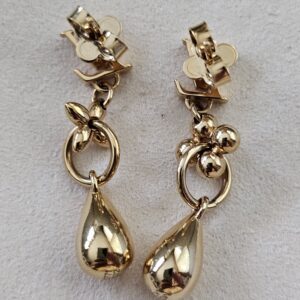 Louis Vuitton Gold LV Flowergram Pendant Earrings - Image 4