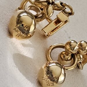 Louis Vuitton Gold LV Flowergram Pendant Earrings - Image 7