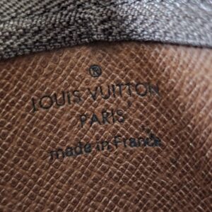 LOUIS VUITTON PARIS made in France stamp inside the Key Pouch