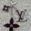 Louis Vuitton Bijoux Sac Fleur de Epi Bag Charm Plum - three plum Epi motifs on a silver-tone chain and lobster clasp
